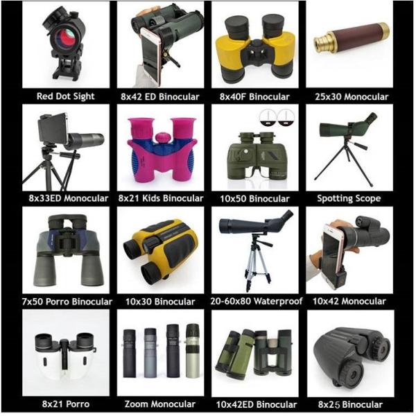 8X42 FMC Coated Glasses Waterproof Hunting Binoculars Telescope