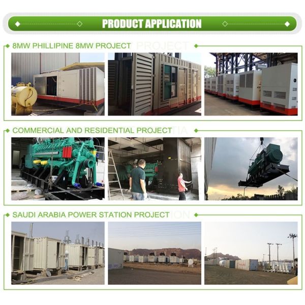 1440kw 1800kva Natural Gas LPG Generator Gas Generator  for Industrial Energy Supply From Factory