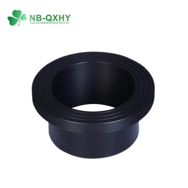 PE100 Водоснабжение SDR11 HDPE Подвеска адаптер ступени конец электрофузионный фланц 90 градусов боковой