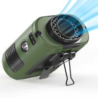 Ventilateur Socool 10000mAh Mini Ventilateur de taille rechargeable Portable Power Clip USB d'urgence Ventilateur avec lumière LED SOS Pour l'intérieur / extérieur