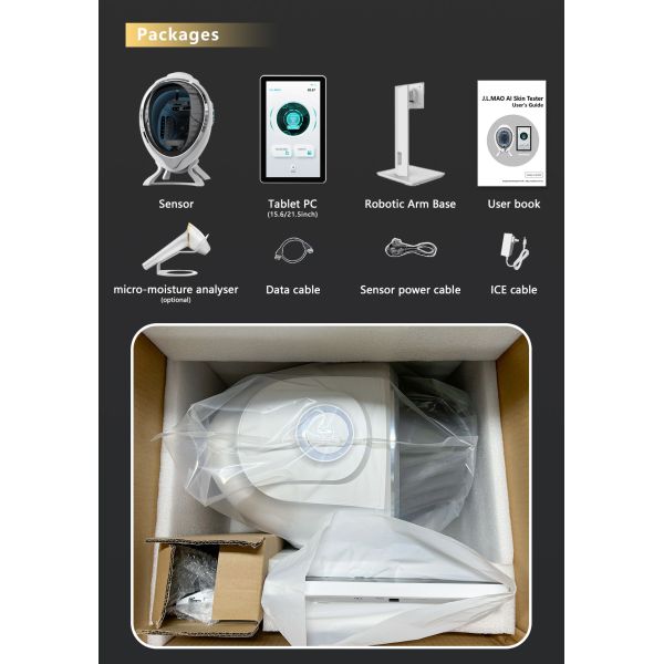 Skin Analyzer M8 AI Facial Skin Analyzer Providing Comprehensive Analysis of Wrinkles Pigmentation Acne and UV Damage to Support Client Consultations