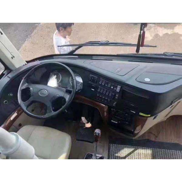 Yutong 6122 Series 55 Seats Second Hand Coach Bus Diesel LHD 2017 Year White Color Luxury Seats With Automatic Door