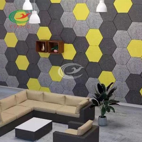 Sound Absorbing Hexagon Acoustic Panels Multiscene Lightweight