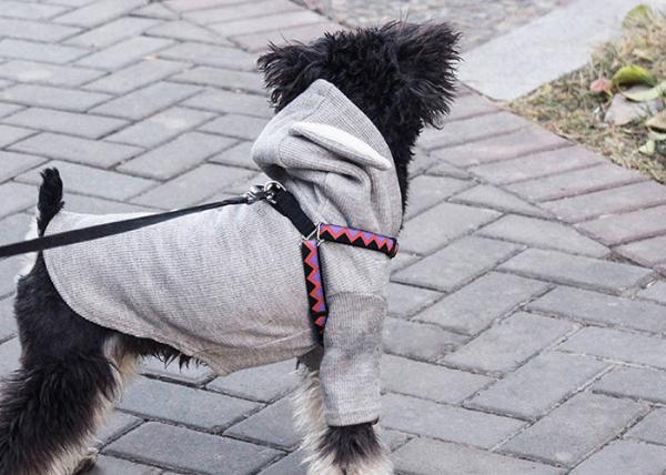 Soft Nylon Padded Dog Harness No Pull Vest With Elastic Woven Strip Lightweight