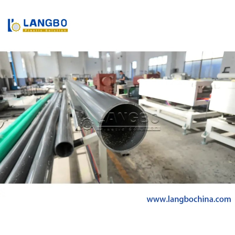 PVC Pipe Extrusion Line for Residential Plumbing Pipes with 20-110mm Pipe Diameter and Uniform Wall Thickness Distribution