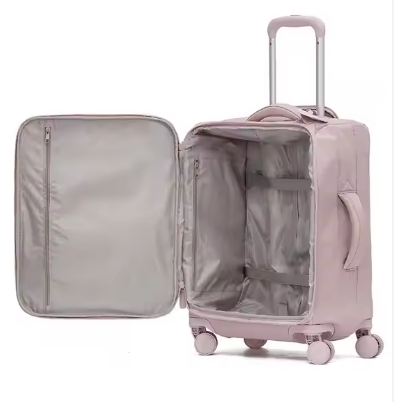 2025 Luxury Lightweight Nylon 18-Inch Large Capacity Waterproof Luggage Case Swivel Spinner Mainly Fabric Versatile Suitcase