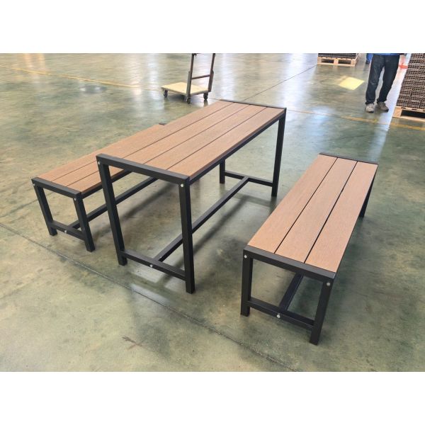                    Long Beer Picnic Dining Outdoor Bench              