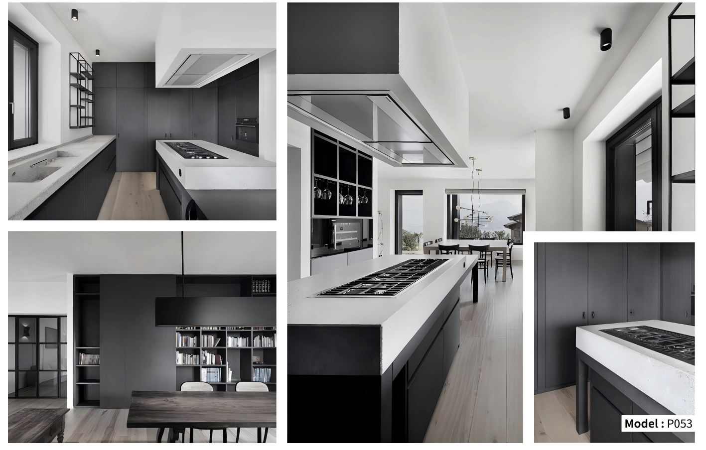 Complete Kitchen Cabinet Set With Island | Formica Laminated Block Board Carcass