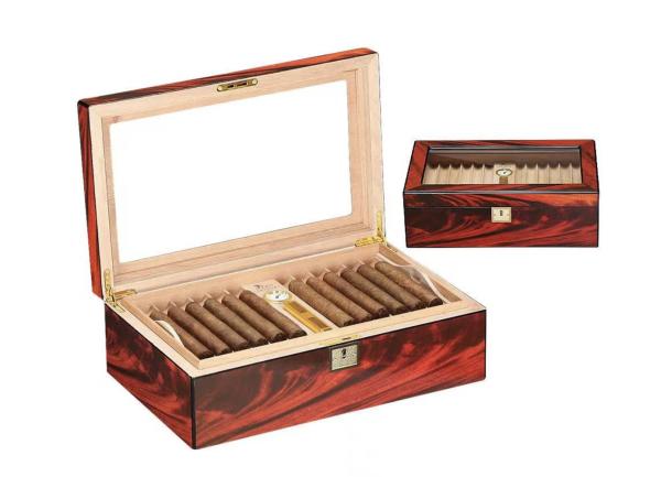 Controle de insetos Caixa de cigarros de madeira de cedro espanhol