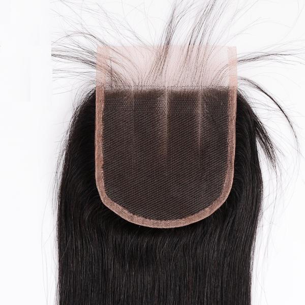 Elegant Human Hair Lace Closure 4x4 Malaysian Straight Closure, Human Hair Extension
