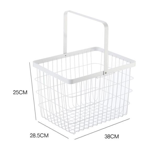 Two Layers Galvanized 960mm Height Steel Laundry Basket