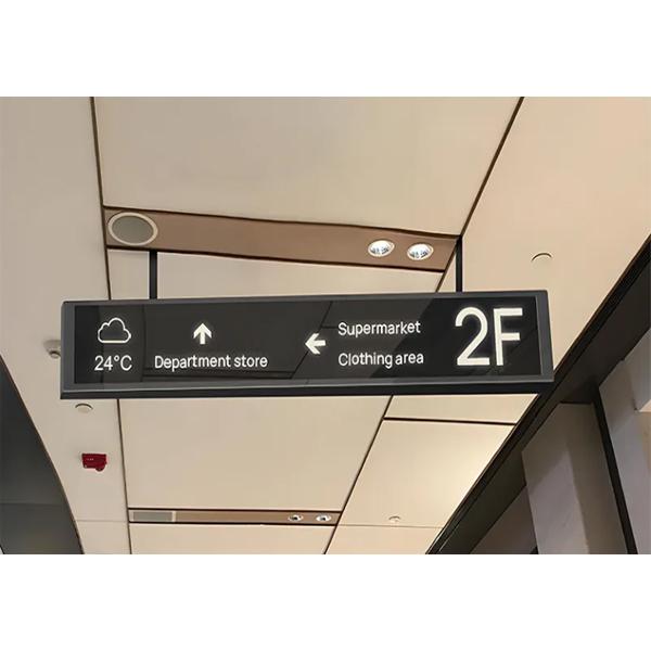shelf edge display 24.0 inch ultra wide display wall mounted stretch bar LCD display