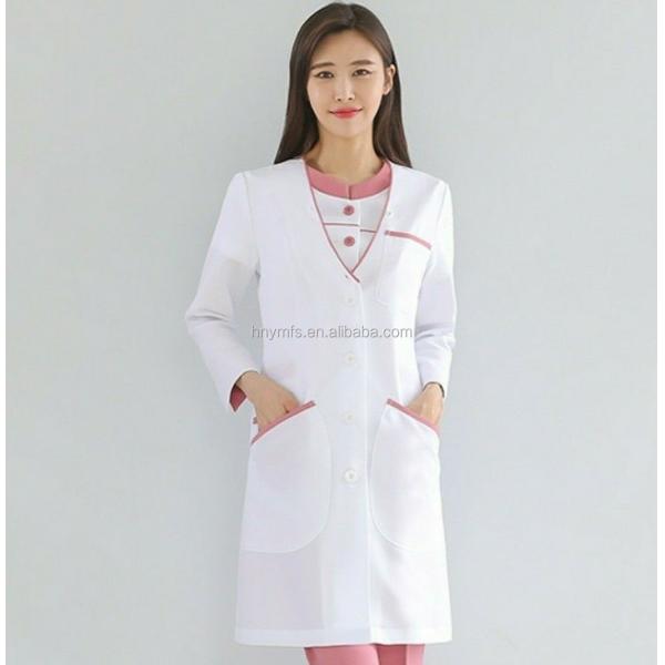 Projetos uniformes do médico Lab Coat White do hospital da mulher