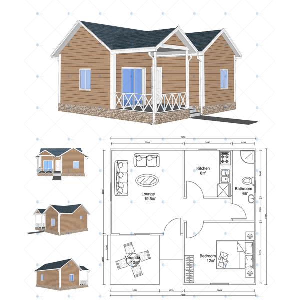 Residential - (Heya-Q01) China light gauge steel house light gauge steel prefab home construction