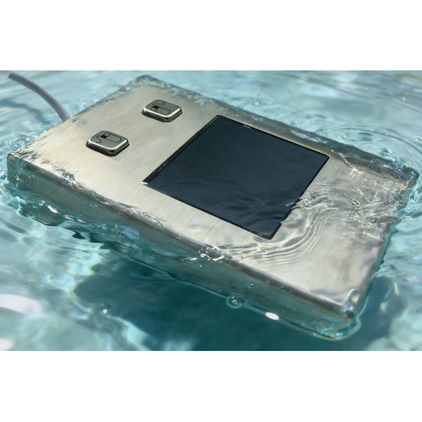 IP65 Up to IP68 Rugged Industrial Waterproof Dust-proof Stainless Steel Metal Desktop Highly-sensitive Touchpad With Sloping Palm Rest