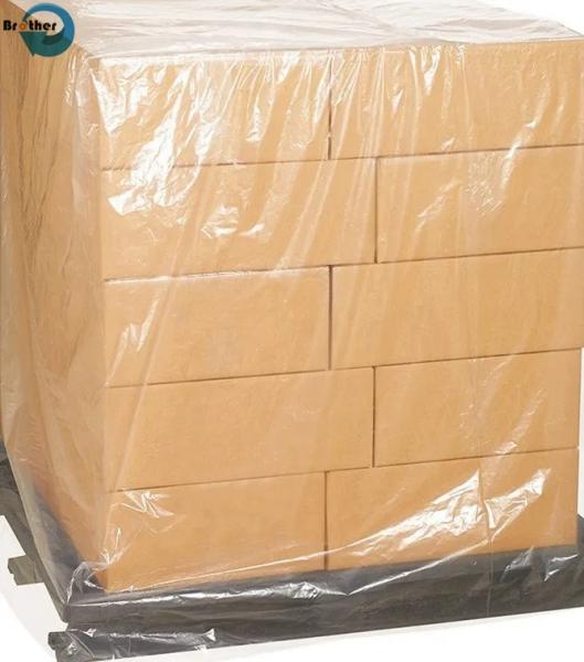 Reusable Waterproof PVC LDPE Pallet Top Cover Plastic Custom Side Gusset Bag Plastic Pallet Cover in Roll