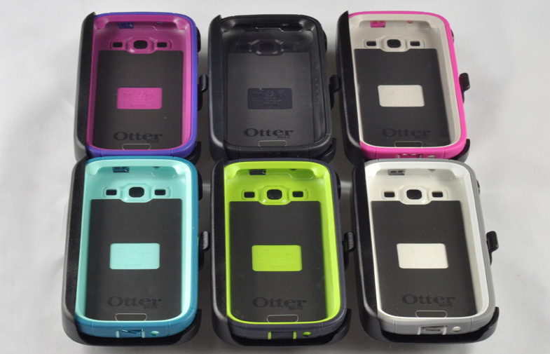 Cool Outer Box Samsung Galaxy S3 Cases Hard Shell ,3 Layers TPE Blush