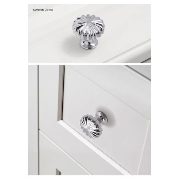 Single Hole Zinc Alloy Cabinet Knob Pumpkin Handle Small Single Grain Single Button Design for Dresser Wardrobe Use Direct