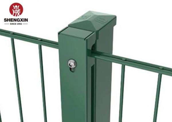 Vertical Wires 6mm PVC Coated Wire Mesh Fence impact resistance