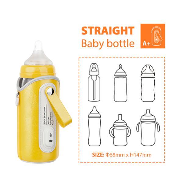 8oz 240ml Narrow Travel Milk Portable Baby Bottle Warmer BPA Free