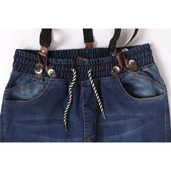 Stockpapa Men's Denim Joggers Pants With Detachable Braces