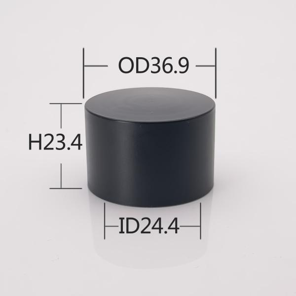 Wholesale 24/410 Plastic Screw Cap Matte surface black Double Wall Screw Cap
