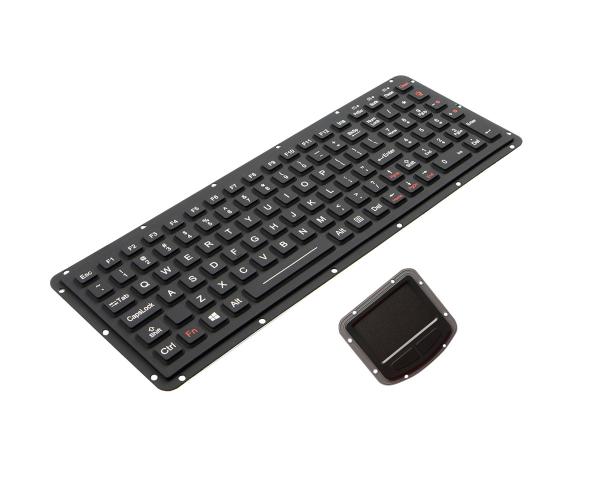 Teclado áspero do portátil do silicone com o teclado da compatibilidade eletrónica 461G 810F do Touchpad