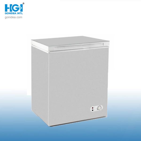 300L Commercial Glass Door Deep Chest Freezer Low Temperature -25 Degree