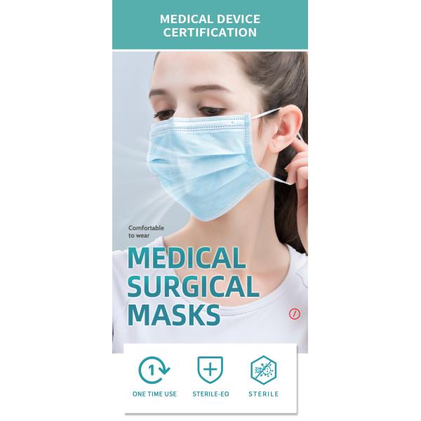 3 Ply Non Woven Disposable Face Mask Medical Surgical Mask Personal Protection