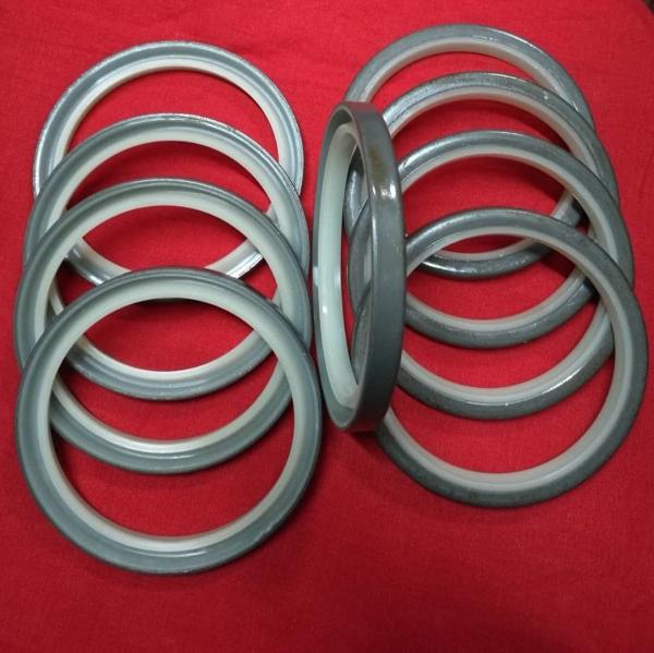 Excavator Bucket Shaft Oil Seal DLI Type Hydraulic Wiper Seal with Steel+PU Lip or NBR Lip in Standard Size