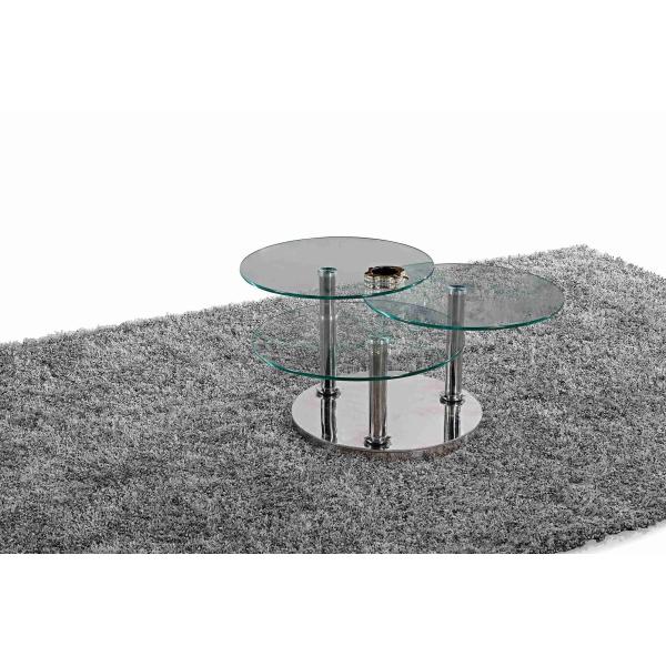 Свет таблицы чая центрального журнального стола классики 3 стеклянного стильный роскошный