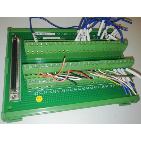 SCSI 100 Pin Connector DIN Rail Mounting Type Terminal Blocks Module