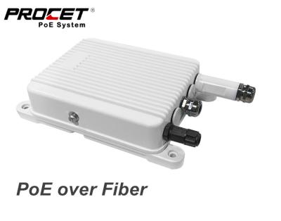 Procet Wall Mounted Poe Fiber Media Converter 10g Outdoor