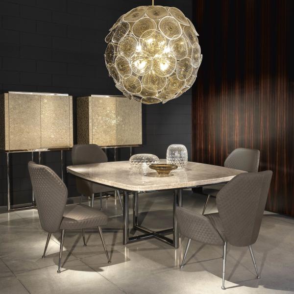 Home Marble Table Top Dining Table Luxury Modern Furnitures Stainless Steel Cross Foot