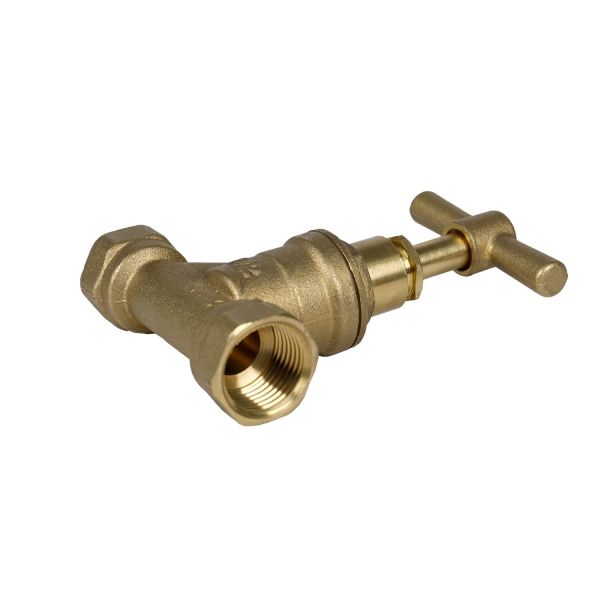 Y-Pattern Brass Stop Valve 1/2