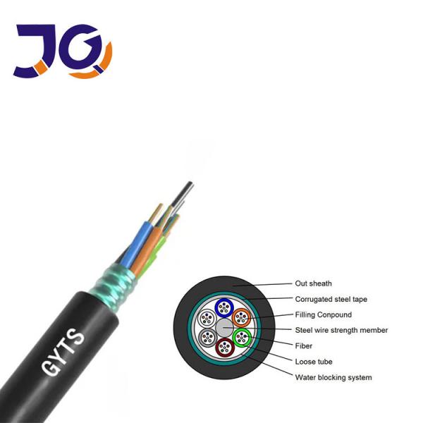 Outdoor Fiber Optic Cable GYTS Armored SM G652D 96 144 288 Core