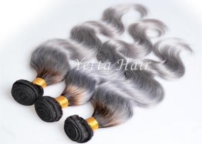 Extensões molhadas e onduladas de Remy profissional de Ombre do cabelo humano para a menina branca
