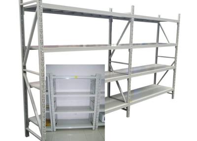 Adjustable Steel Freestanding Shelving Unit For Storage , Powder Coated Surface Treatment