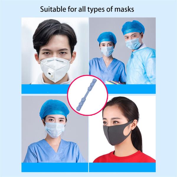 Mask Strap Extender Adjustment Buckle Anti-slip Mask Ear Grips Extension Hook Ear Pain Relieved Ear Strap Accessories
