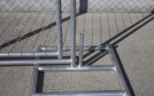 8'x12' temporary chain link fence panels diameter wire 11.5ga chain link mesh 2 x 2 tube 35mm wall thick 1.60mm