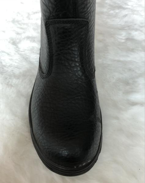 Cow Leather Steel Toe Knee Boots , Pu Injection Slip Resistant Rubber Boots