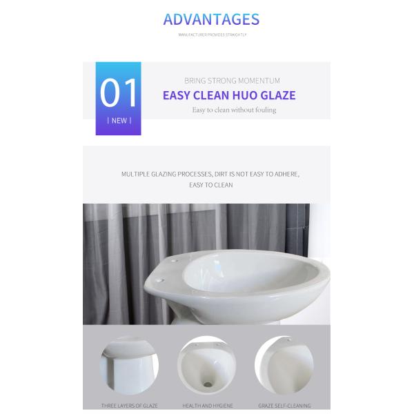 Вытянутый туалет s Rv силы тяжести полный поглощает уборную 100mm небольшую