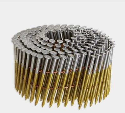 2 50mm Wooden Pallet Coil Nails 15 Degree Galvanized Steel for Construction Projects