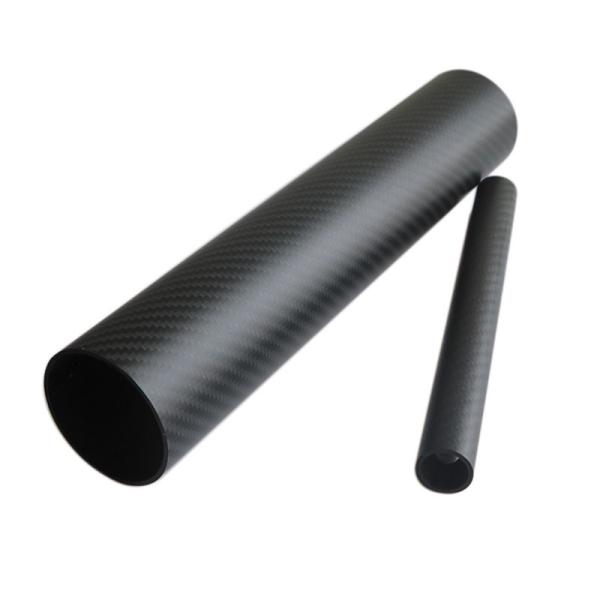 14 X 12 X 1000mm Carbon Fiber Tube 3K Roll Wrapped CF Tube