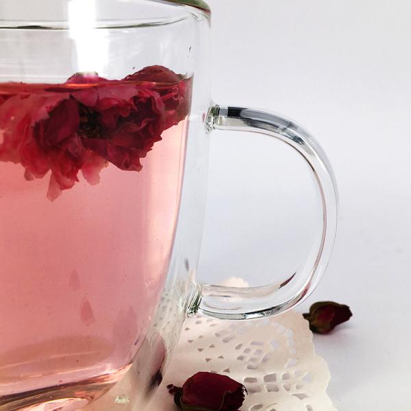 Стекла круглого рождества выпивая, подгонянная чашка стекла двойного слоя Латте