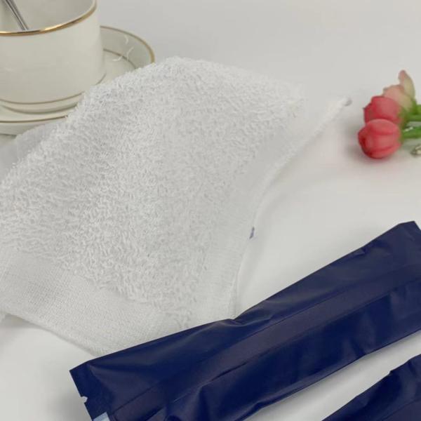 Лимон 100% хлопок устранимый душит полотенце Oshibori для ресторана