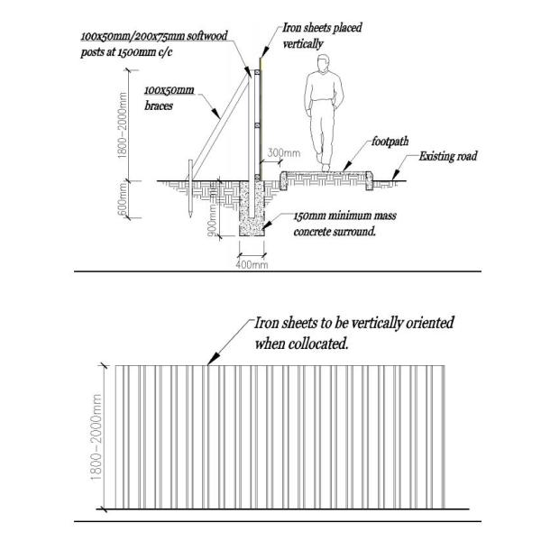 2000mm*2100mm temporary hoarding fence steel fencing