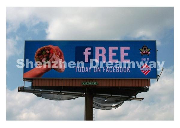 1R 1G 1B PH 16 LED Billboard Signs OPTO / SANAN LED Video Advertising