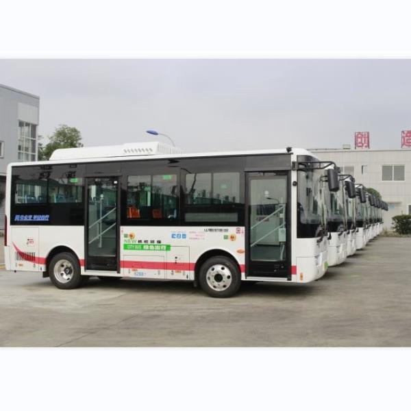 6M Bateria Elétrica Mini Bus City 14 Sits Leaf Spring Suspensão.