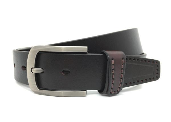 Men's Pin Buckle 140CM Casual Cowhide Leather Belt